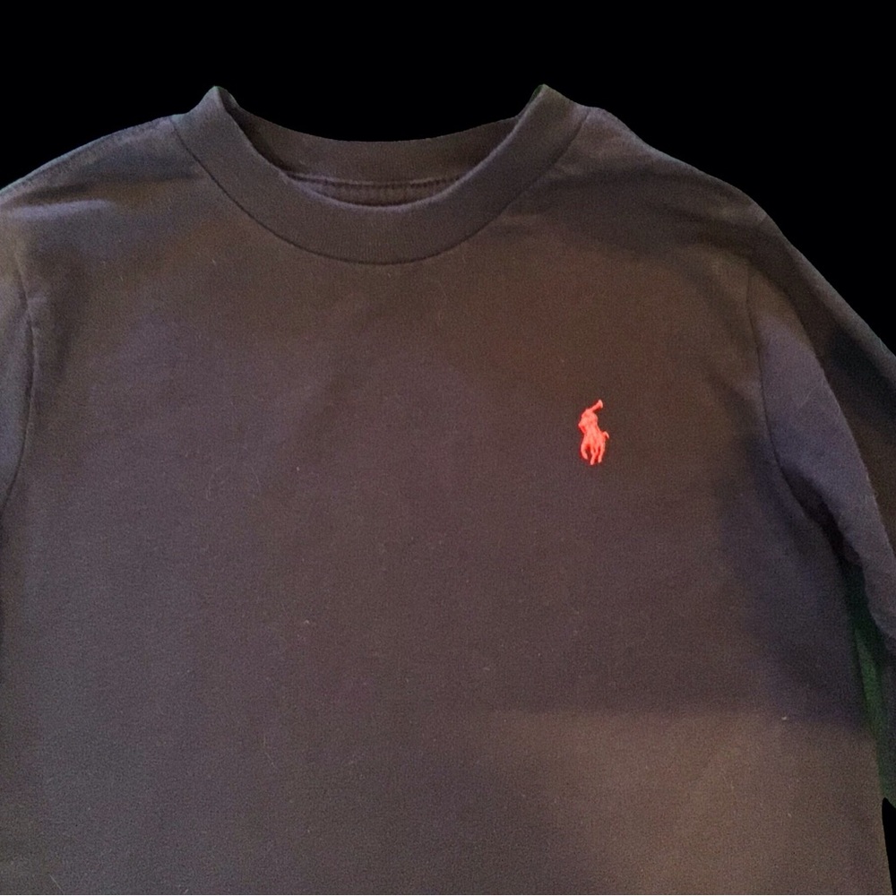 Polo boys navy 3T long sleeve pullover shirt
